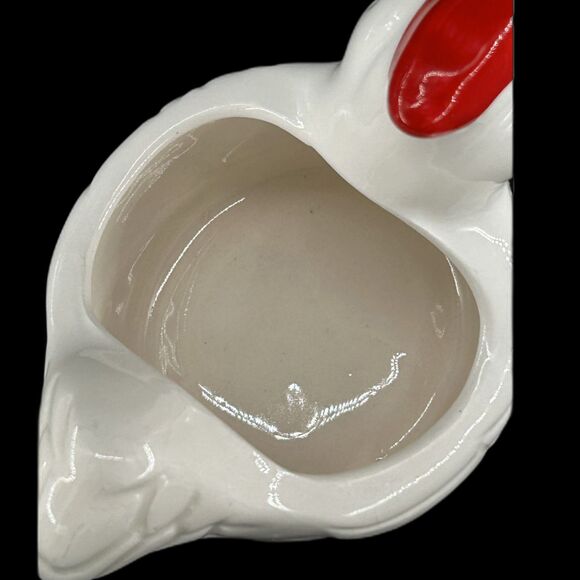 VTG Ceramic Chicken Planter Eggcellent Cond 4"L x 3"H x 3"W - Picture 6 of 6